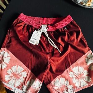 Women’s Floral Board Shorts Joe Sandy SZ L. Free people x agua bendita NWT $154
